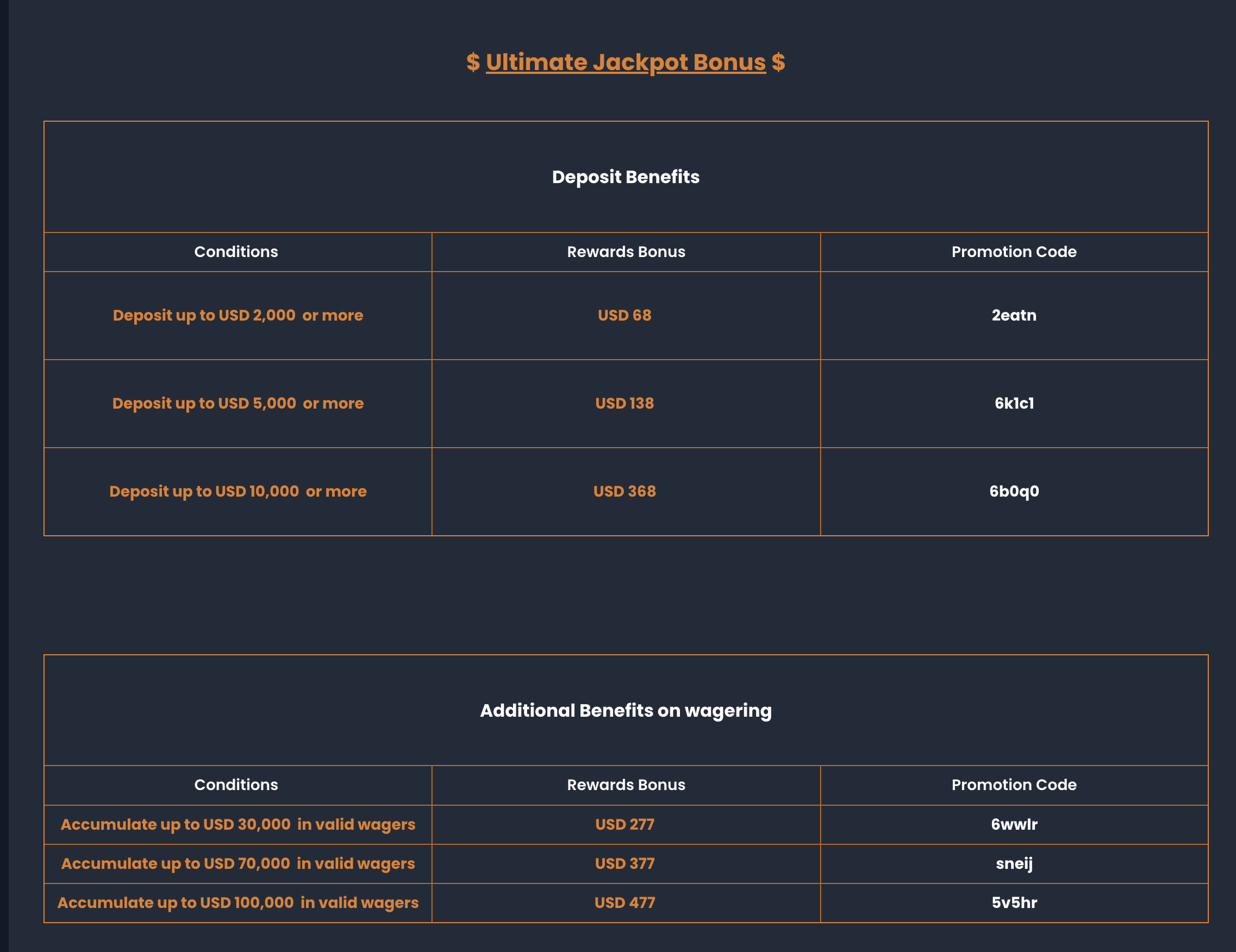 XYES ultimate jackpot bonus terms screenshot.